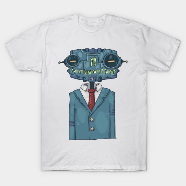 Gentleman Robot T-Shirt by viSionDesign